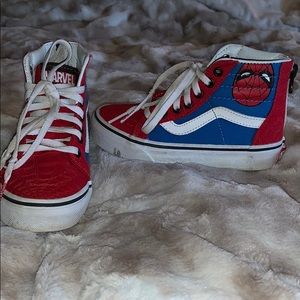 Boys marvel spider man vans